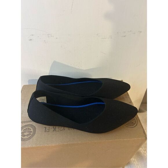 Black pointy flats size 7 black washable - Picture 1 of 6